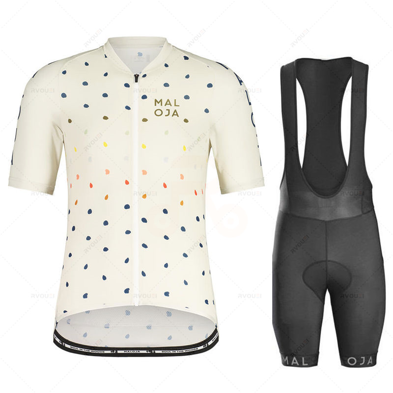 Mountain Biking Uniform - Maloja Cycling Jersey Clothes Set, Bib