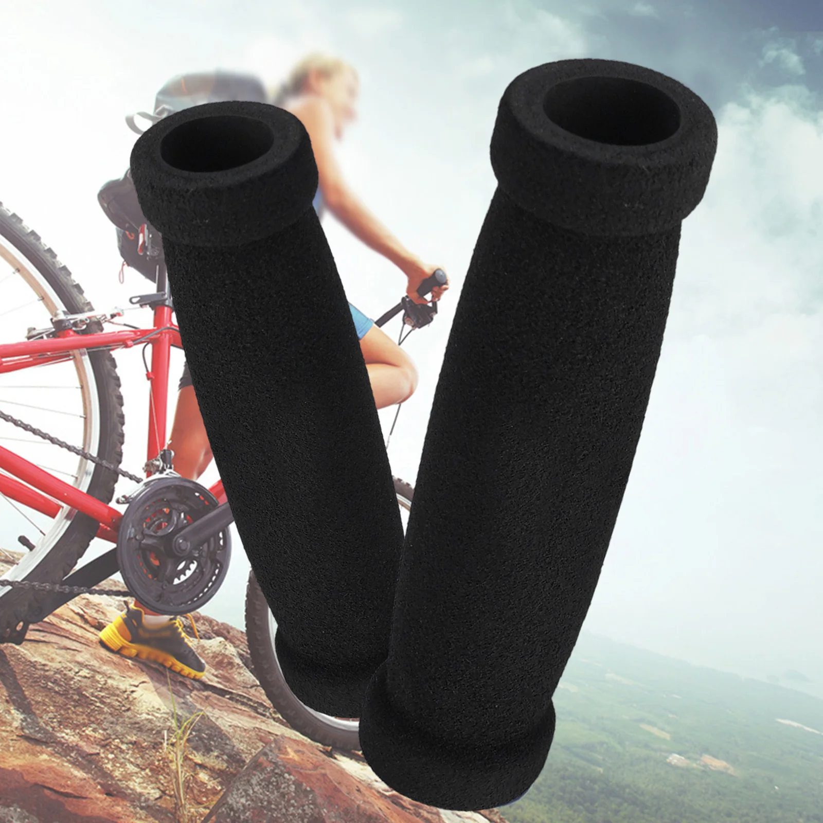Mountain Biking Gloves - 1 Pair Bike Foam Grip Mountain