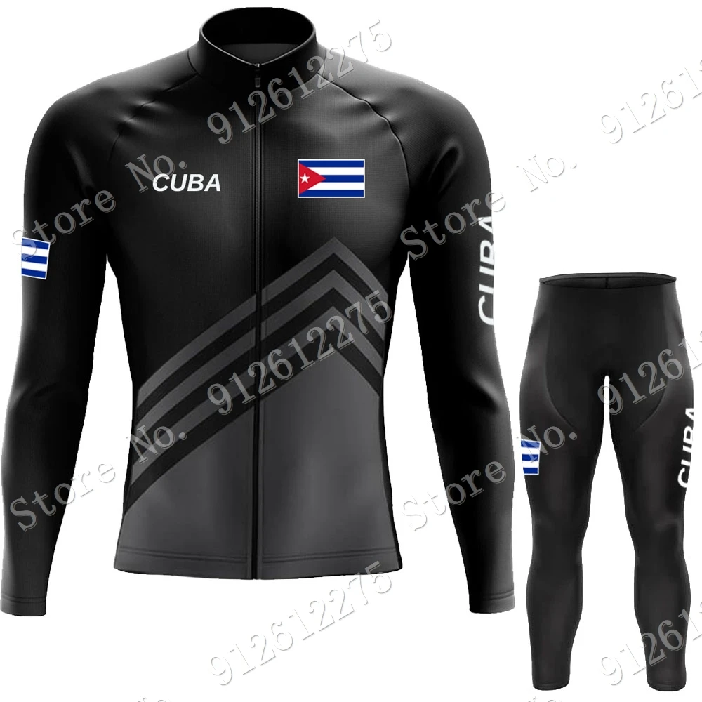 Cuba Cycling Jersey Set Cyclin - Mountain Biking Uniform 评论和价格