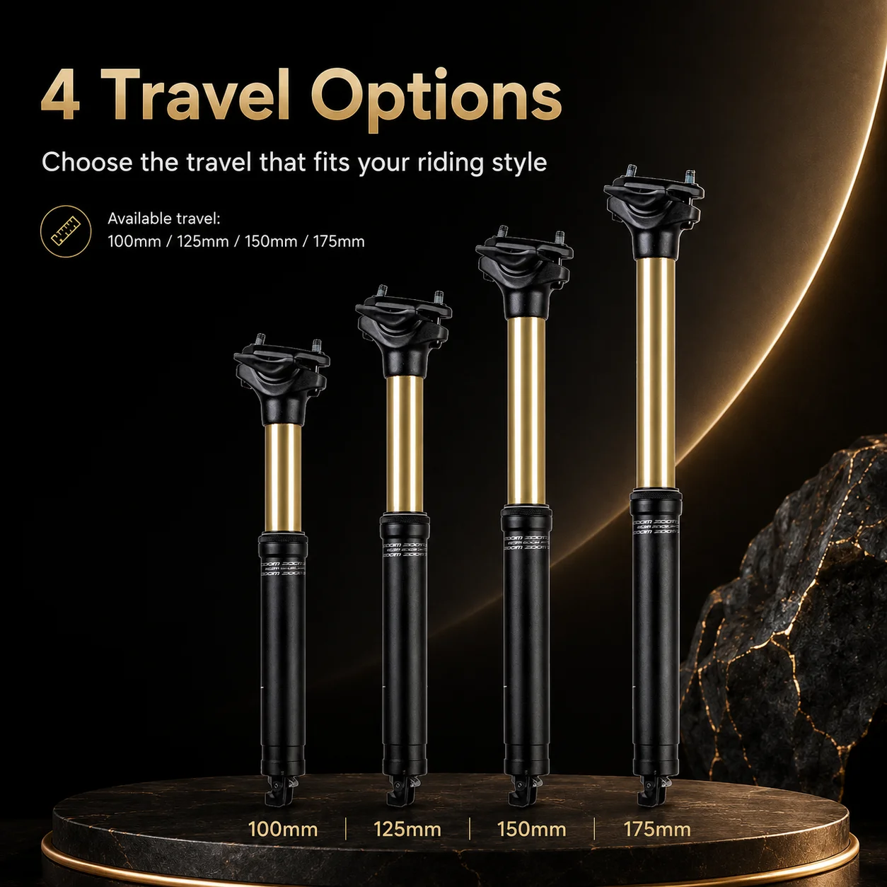 ZOOM Suspension Dropper Seatpo - Dropper Post Remote 评论和价格