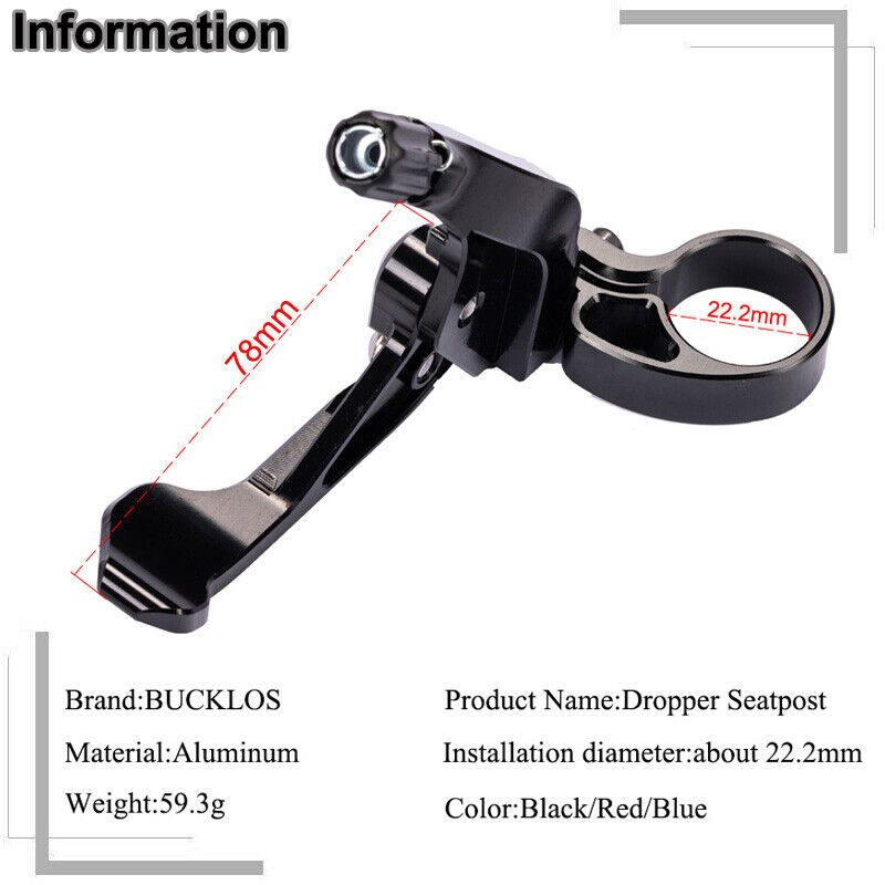 BUCKLOS Telescopic Seatpost Co - Dropper Post Remote 评论和价格