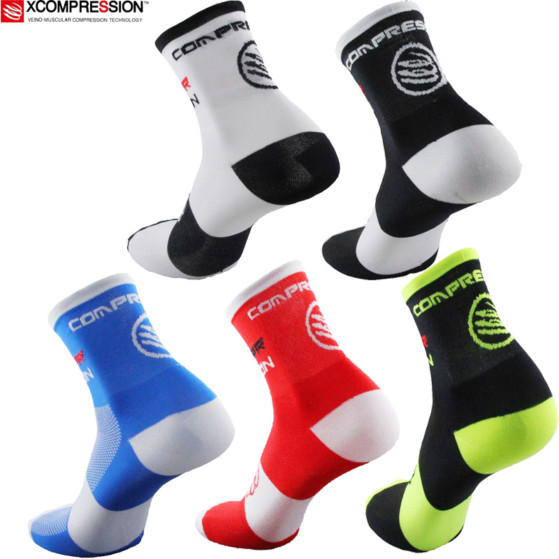 2017 New Cycling Socks High El - Mountain Biking Socks 评论和价格