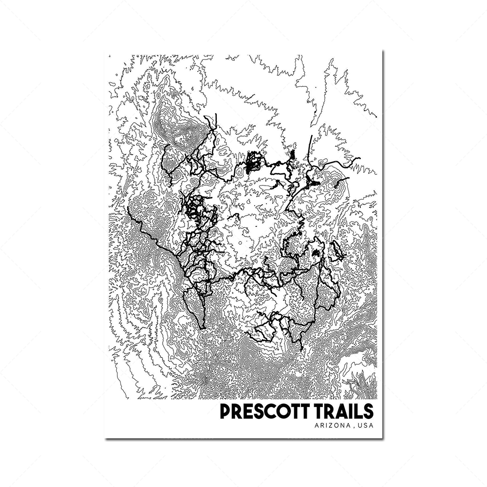 Map Poster Poster Colorado Top - Mountain Biking Colorado 评论和价格