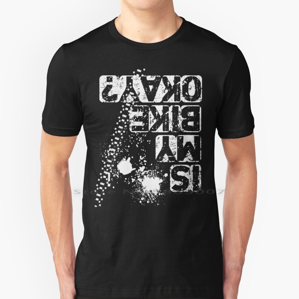 Is My Bike Ok ?-White Design T - Mountain Biking Shirts 评论和价格