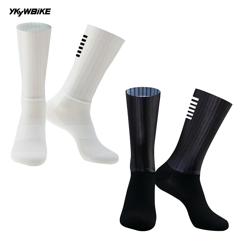 YKYW Black White Anti Slip Sil - Mountain Biking Socks 评论和价格