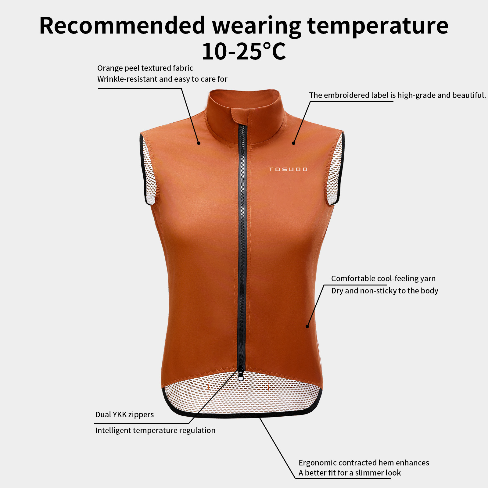 TOSUOD Men Jerseys Windproof L - Mountain Biking Vest 评论和价格