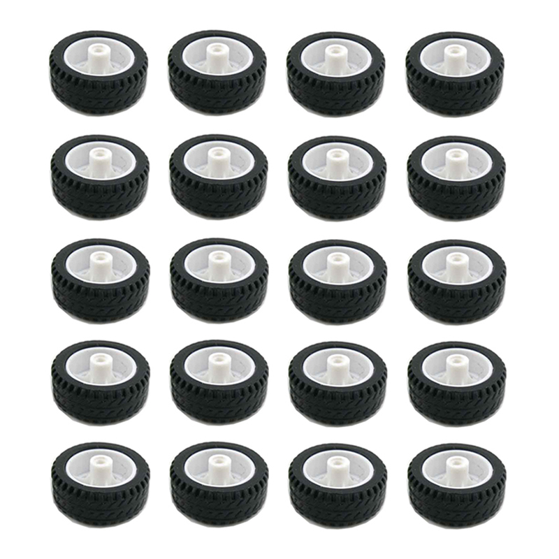 20pcs Mini Car Wheels 20mm*8mm - Tire Insert Foam 评论和价格